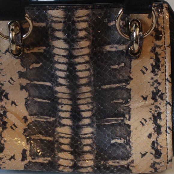 Womens See By Chloe Paige Python Snake Black, Nude Leather Mini Handbag - Picture 4 of 9